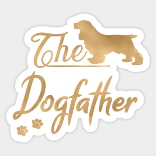 The Cocker Spaniel Dogfather Sticker